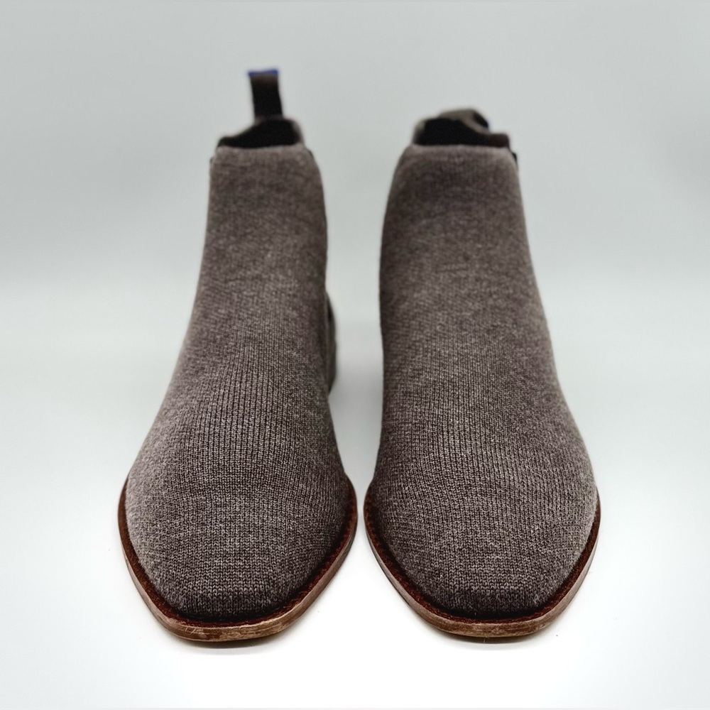 💥Rothy's Merino Wool Slip On Square Toe Ankle Bootie Cocoa Brown Size: 6.5
